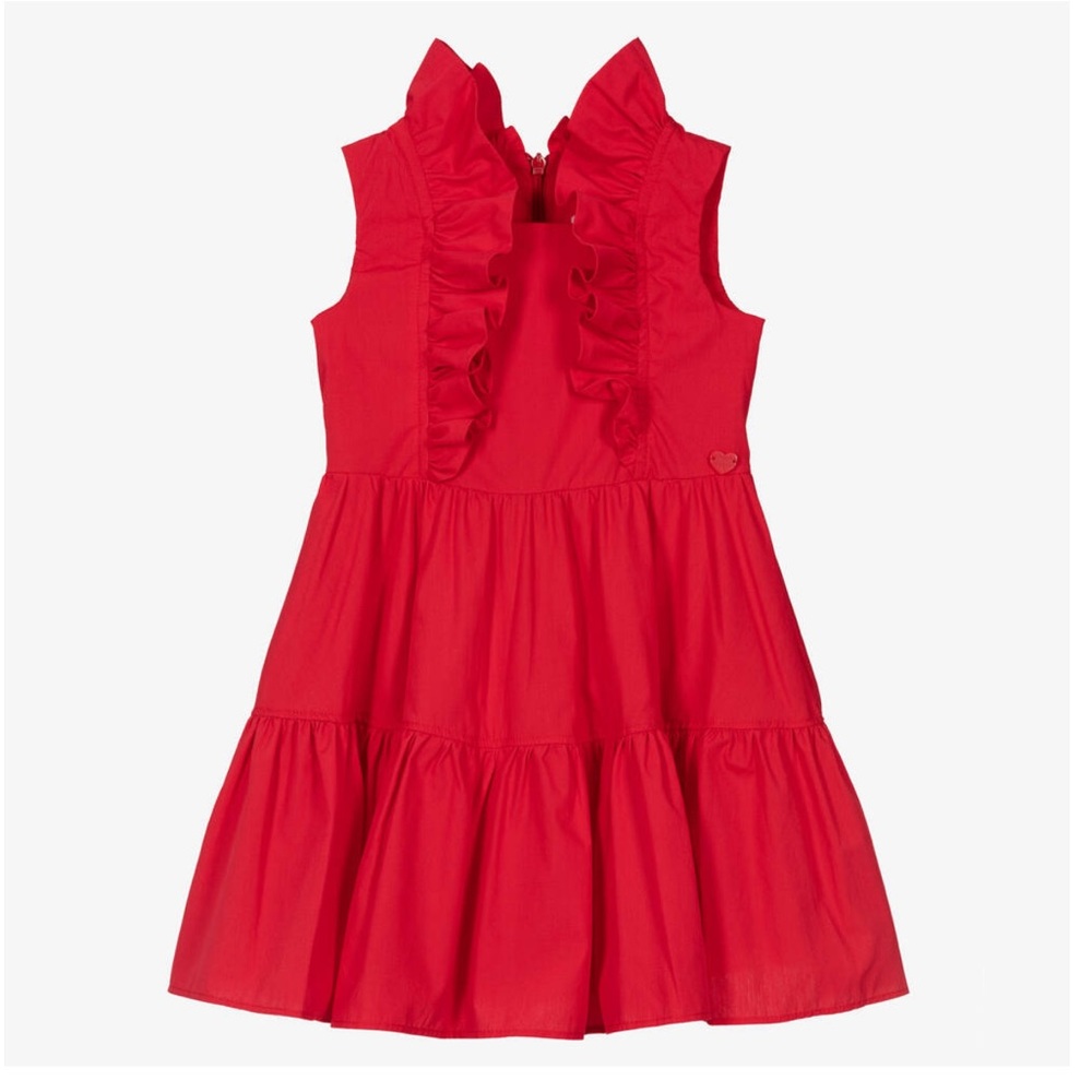 Monnalisa kids red dress